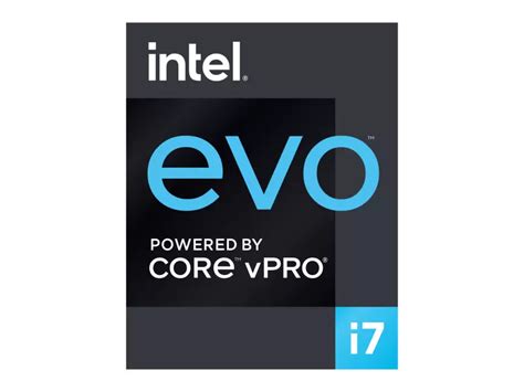 Intel Evo Powered by Core i7 vPro Logo PNG vector in SVG, PDF, AI, CDR ...