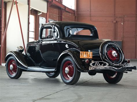 1933 Ford V 8 DeLuxe Three Window Coupe Monterey 2012 RM Sotheby S