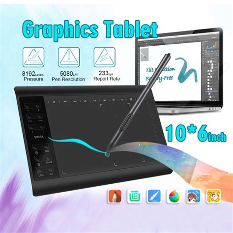 Ultrathin Digital Drawing Pen Tablet Drawing Pad With Pen For PC ...