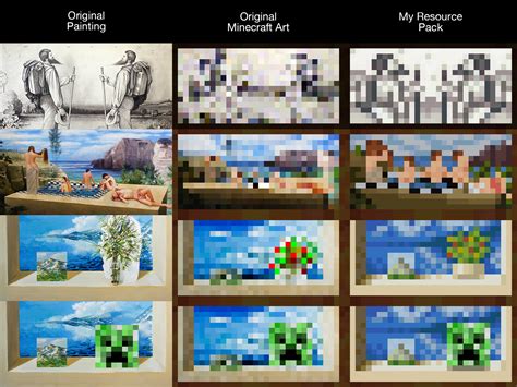 Minecraft Paintings Texture Pack