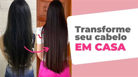 Como Transformar O Seu Cabelo Cuidando Em Casa Youtube