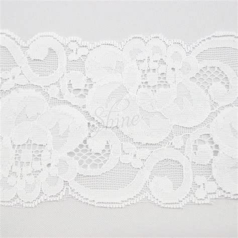 Nylon Lace Trimming 813 White Shine Trimmings Fabrics