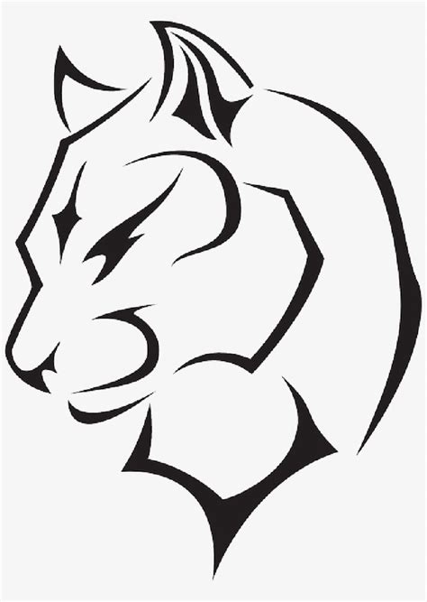 Panther Head Drawing - Free PNG Download