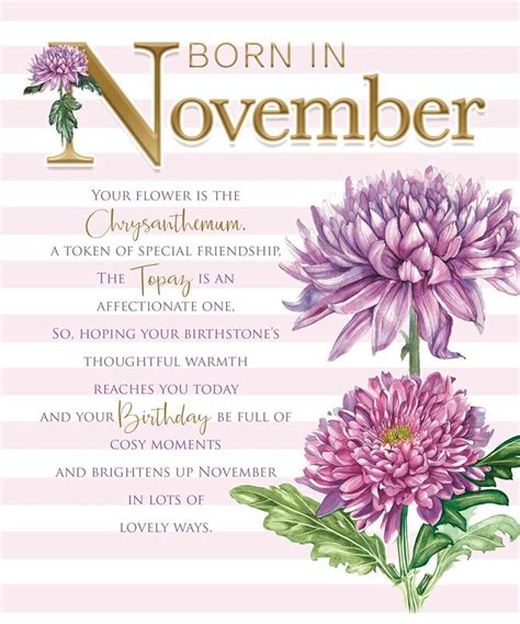 November Birthday Flower