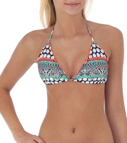 Luli Fama Cosmos In Miami Wavey Triangle Bikini Top At Swimoutlet