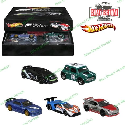 Jual Hot Wheels Forza Set Silvia Lamborghini Moris Porsche Ford Ford GT Kota Pekanbaru