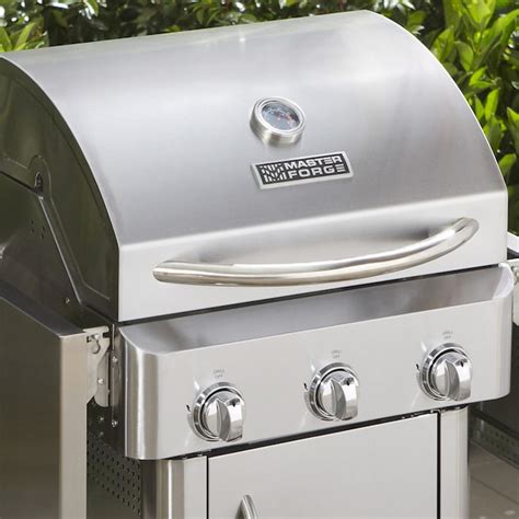 Master Forge Outdoor Grill Stainless Steel 3 Burner Liquid Propane Gas Grill In The Gas Grills