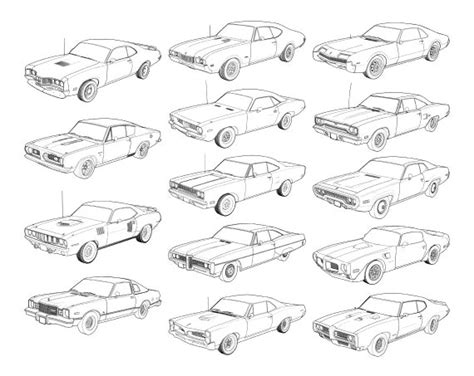 Classic Muscle Car Coloring Pages