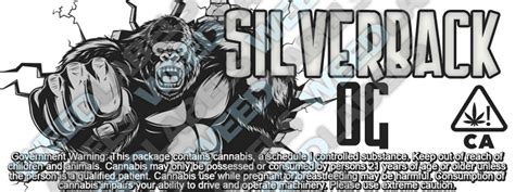 Silverback Og California Weedlabels