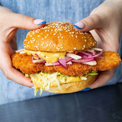 Coronation Chicken Schnitzel Sandwich | Mob