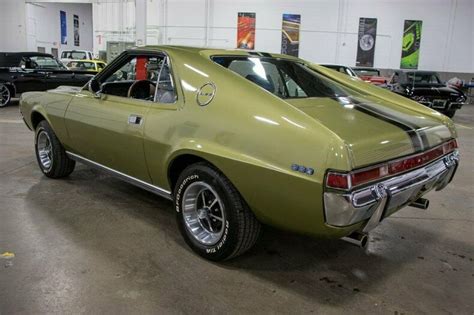 1969 Amc Amx 98639 Miles Green 360 V8 4 Speed Automatic For Sale Amc