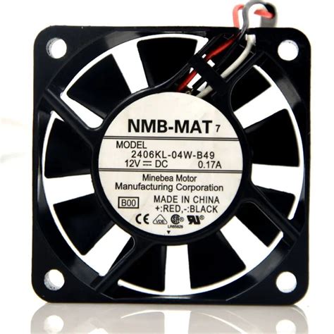 New Original NMB 2406KL 04W B40 B49 12V 0 17A Double Ball 6CM 6015