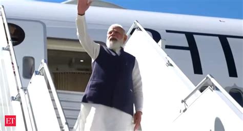 Pm Modi Pm Modis Us Visit Concludes Departs For India The Economic Times Video Et Now