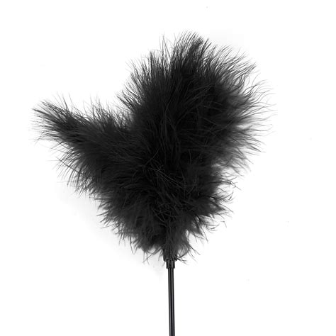 Лоскітка з пером індика Art of Sex Feather Paddle чорна SO6616