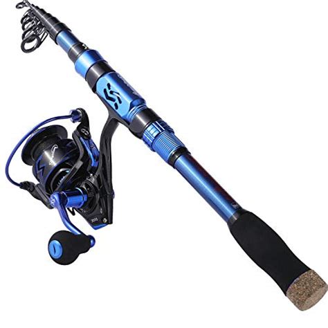 Sougayilang Spinning Fishing Rod Reel Combos,Portable Telescopic ...