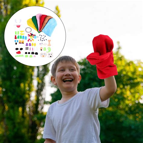 1 Set Kids Felt Craft Set Hand Puppet Making Kit D... – Grandado