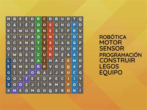 Robótica Sopa de letras