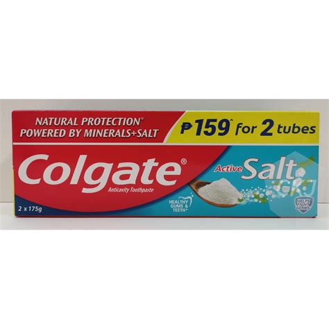 Colgate Active Salt Toothpaste X G Twin Pack Shopee Philippines