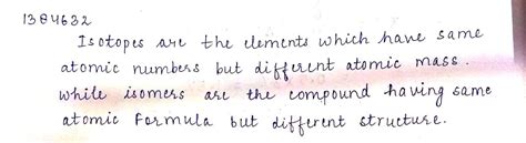 What are isotopes and isomers? Give examples.