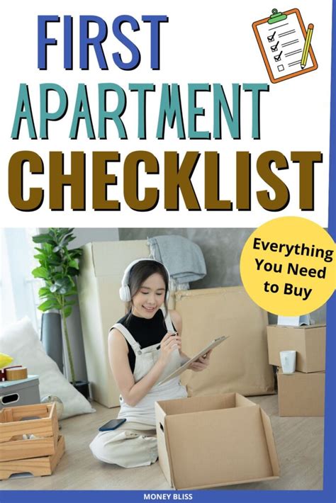 The [Complete] First Apartment Checklist: Everything You Need to Buy ...