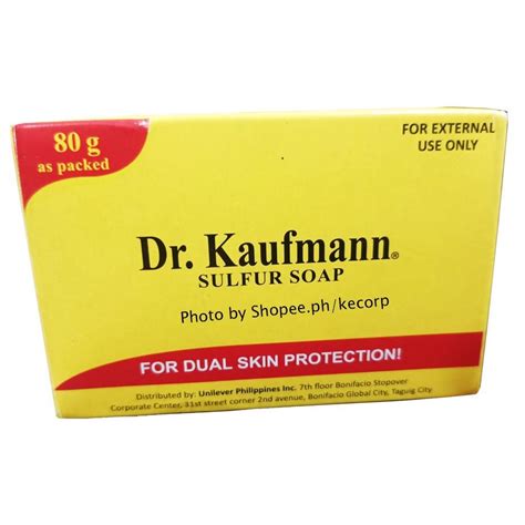 Dr Kaufmann Sulfur Soap 80g As Packed Made In The Philippines Kecorp