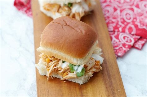 Buffalo Chicken Sliders Instant Pot Recipe