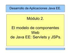 Mod02ModeloWeb pdf Desarrollo de Aplicaciones Java EE Módulo 2 El