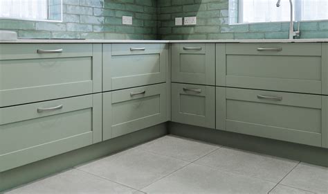 Sage Green Shaker Kitchen – New Image Tiles