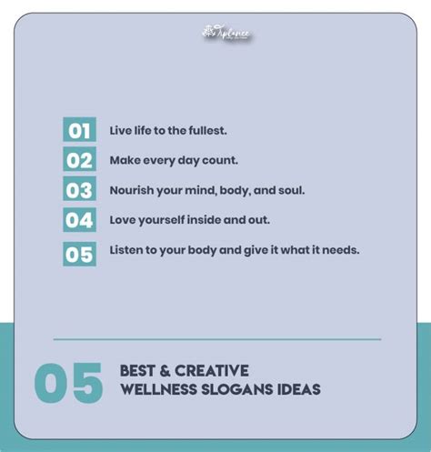 109 Best Wellness Slogans And Taglines Examples Tiplance