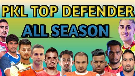 Top Tackles L Top Defenders L Most Tackle Ltop Defenders In Pkl Youtube