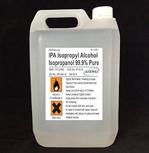 X Litre Isopropyl Alcohol Pure Ipa Isopropanol Liquid Amazon