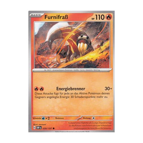 Furnifraß 039 197 Obsidianflammen Pokemon Karte günstig kaufen