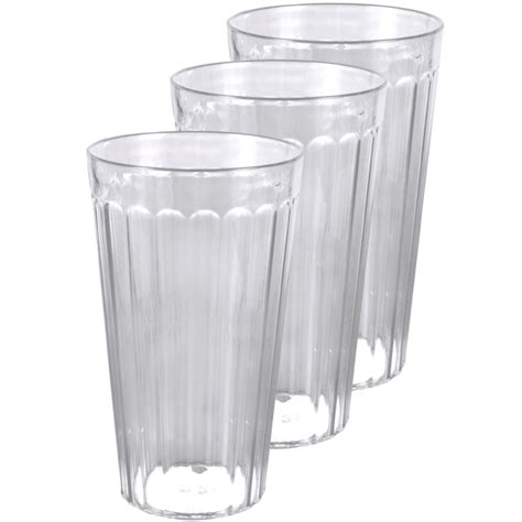 Plastic Drinking Glasses Tumblers Clear - 18 oz - Perfect for Gifts ...