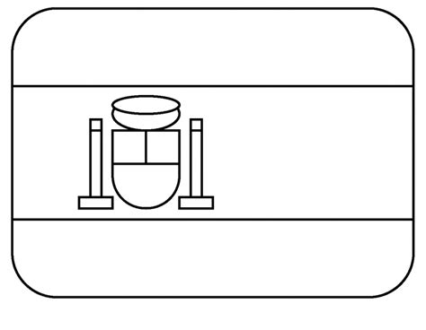 Flag of Ceuta Melilla Emoji coloring page - ColouringPages