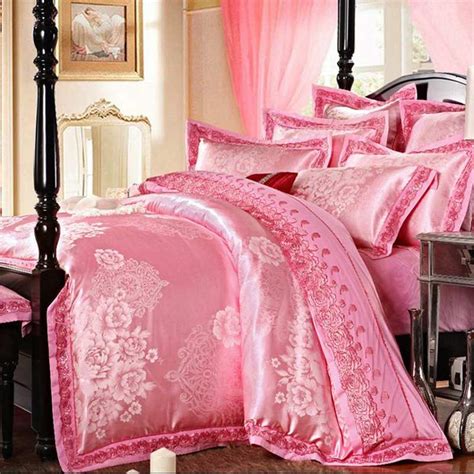 Best Silk Floss Satin Jacquard Bedding Sets White Duvet Cover Sets