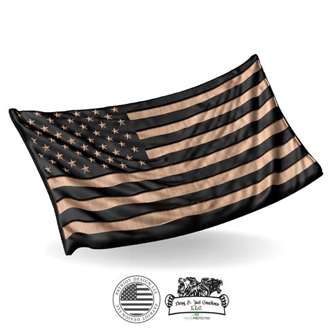 Draped Flag with Raised Stars and Stripes - Patriot Nation Design