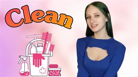 Cleaning Home Garden In Pink Top And Jeans Youtube