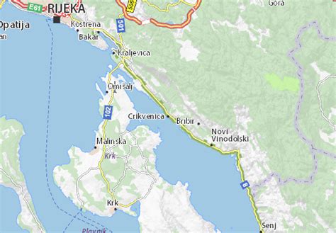 MICHELIN Crikvenica map - ViaMichelin