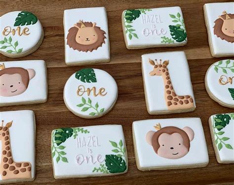 Safari Animal Party Favor Cookies For Birthdays Baby Shower Party