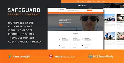 Best Safety Security Company Wordpress Themes