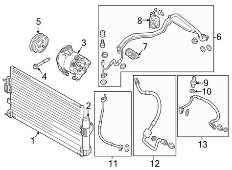 Ford Focus A C Refrigerant Suction Hose Conditioning Line Air