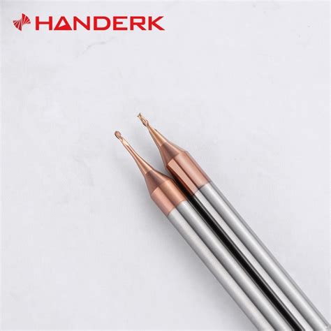 Handerk Customized 2 4 Flute Long Neck Milling Cutter HRC55 Carbide