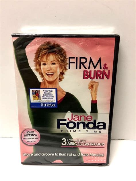 Jane Fonda Prime Time Firm And Burn Workout Fitness Exercise Dvd New