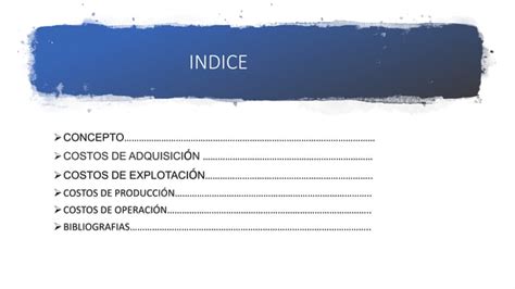 Clasificación de costos PPT