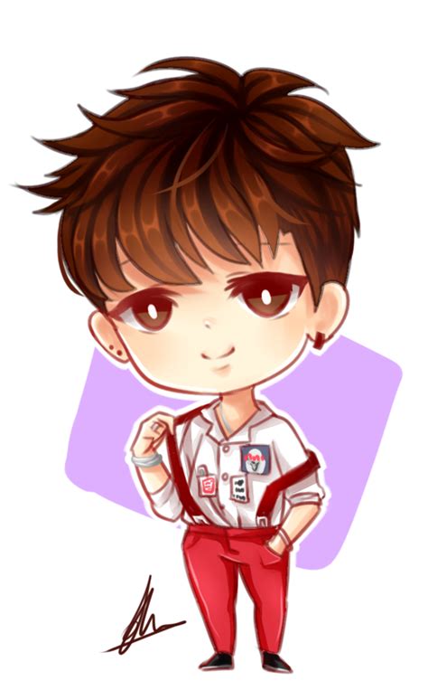 BTS Jimin Chibi By Xaevlyn On DeviantArt Bts Chibi Chibi Jimin Fanart