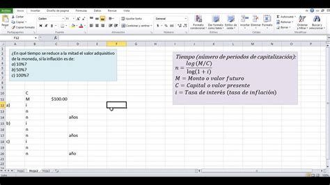 Interés Compuesto Cálculo Del Tiempo O Plazo Youtube