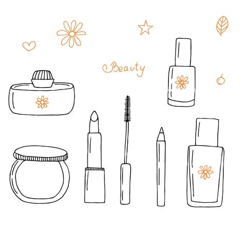 Premium Vector | Beauty set vector illustration hand drawing