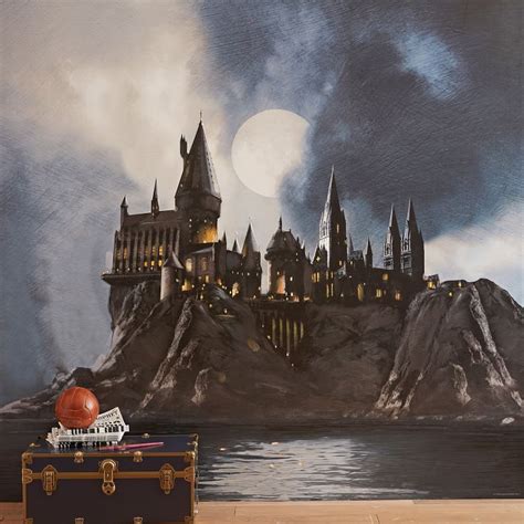 Harry Potter™ Hogwarts™ Castle Mural Wallpaper | Pottery Barn Teen