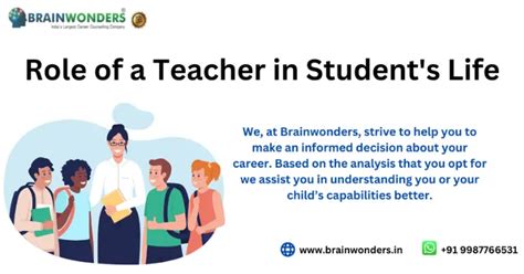 Role Of A Teacher In Students Life Brainwonders