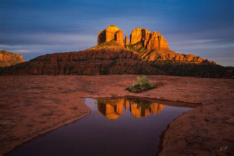 Cathedral Reflection at Sunset | Sedona, Arizona | Fine Art Landscape ...